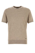 Brioni Cashmere-Silk Blend T-Shirt — Beige