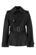 Chaqueta Burberry de piel de becerro - Negro