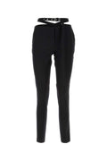 The Attico Jersey Trousers — Black