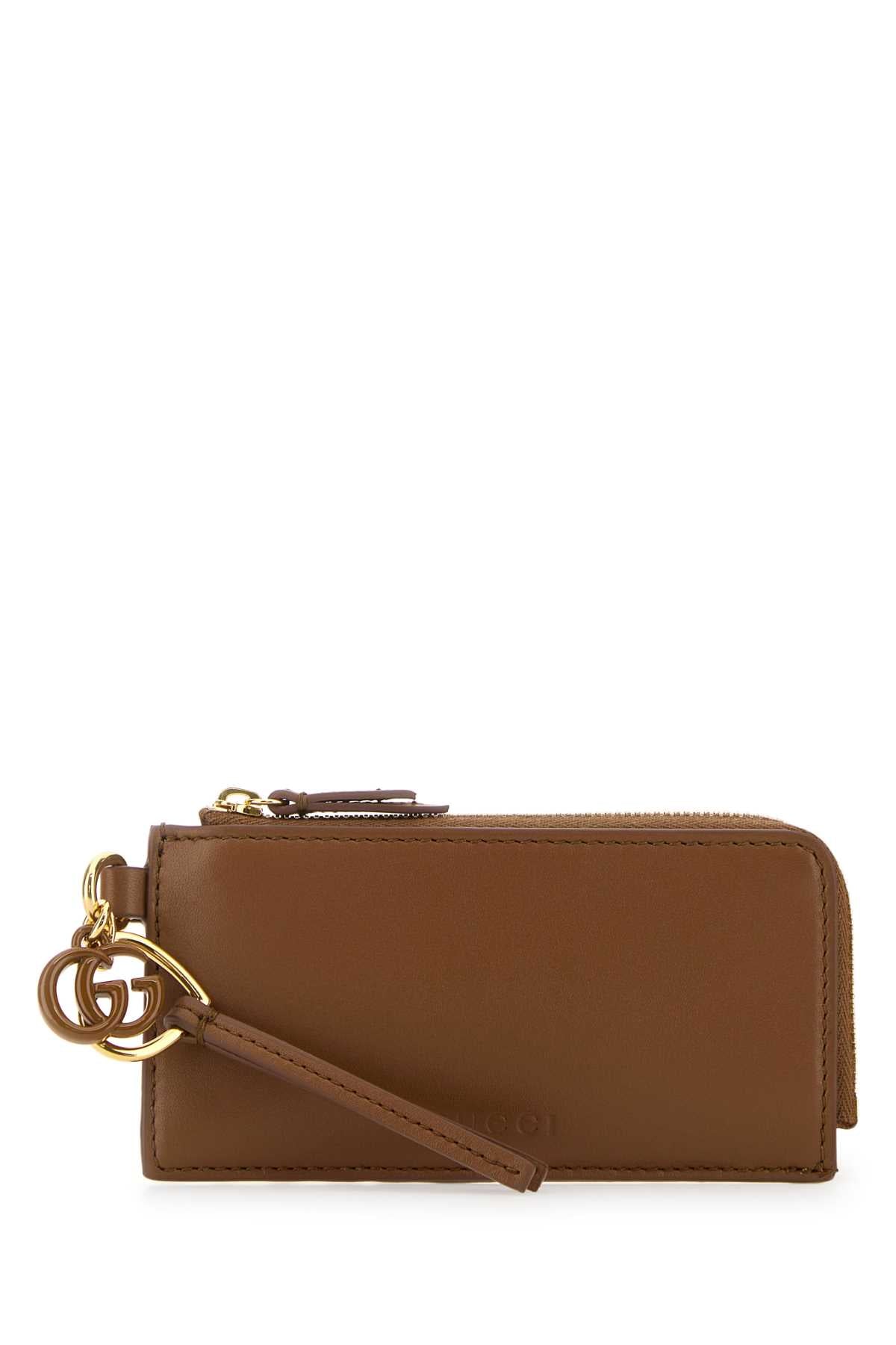 Gucci Case Card Case — Brown