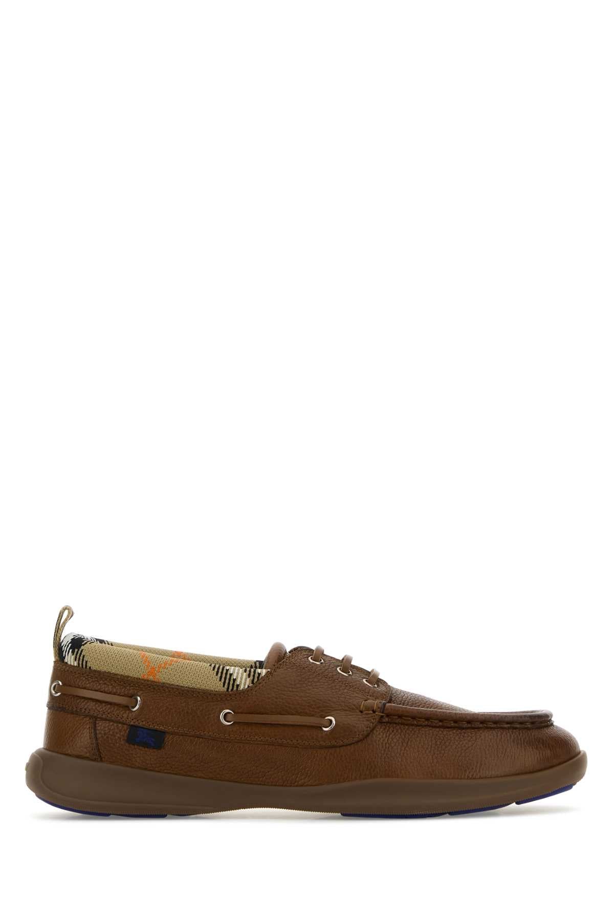Burberry Decker Boat Shoe — Brown