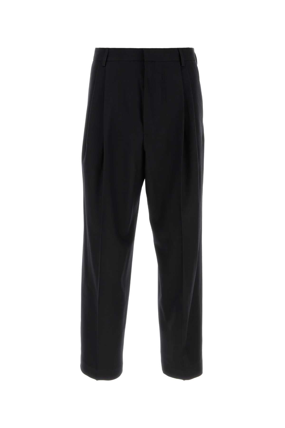Dries Van Noten Wool Trousers — Black
