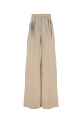 Max Mara Virgin Wool Trousers — Beige