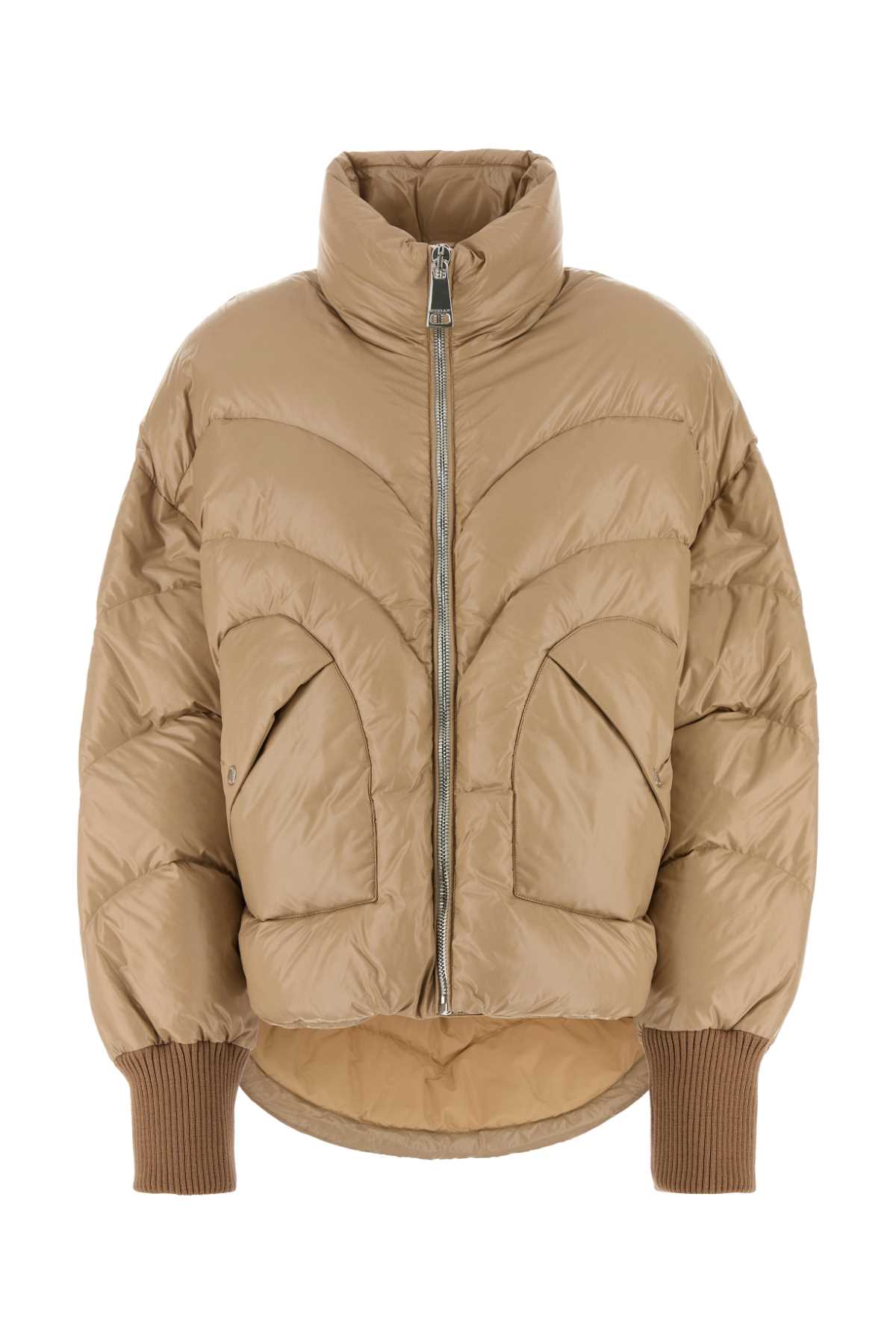 Khrisjoy Shiny Down Jacket — Beige