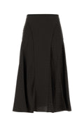 Fendi Chess Skirt — Brown