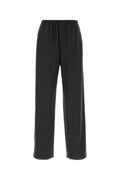 Jil Sander Graphite Flannel Cotton Trouser — Gray