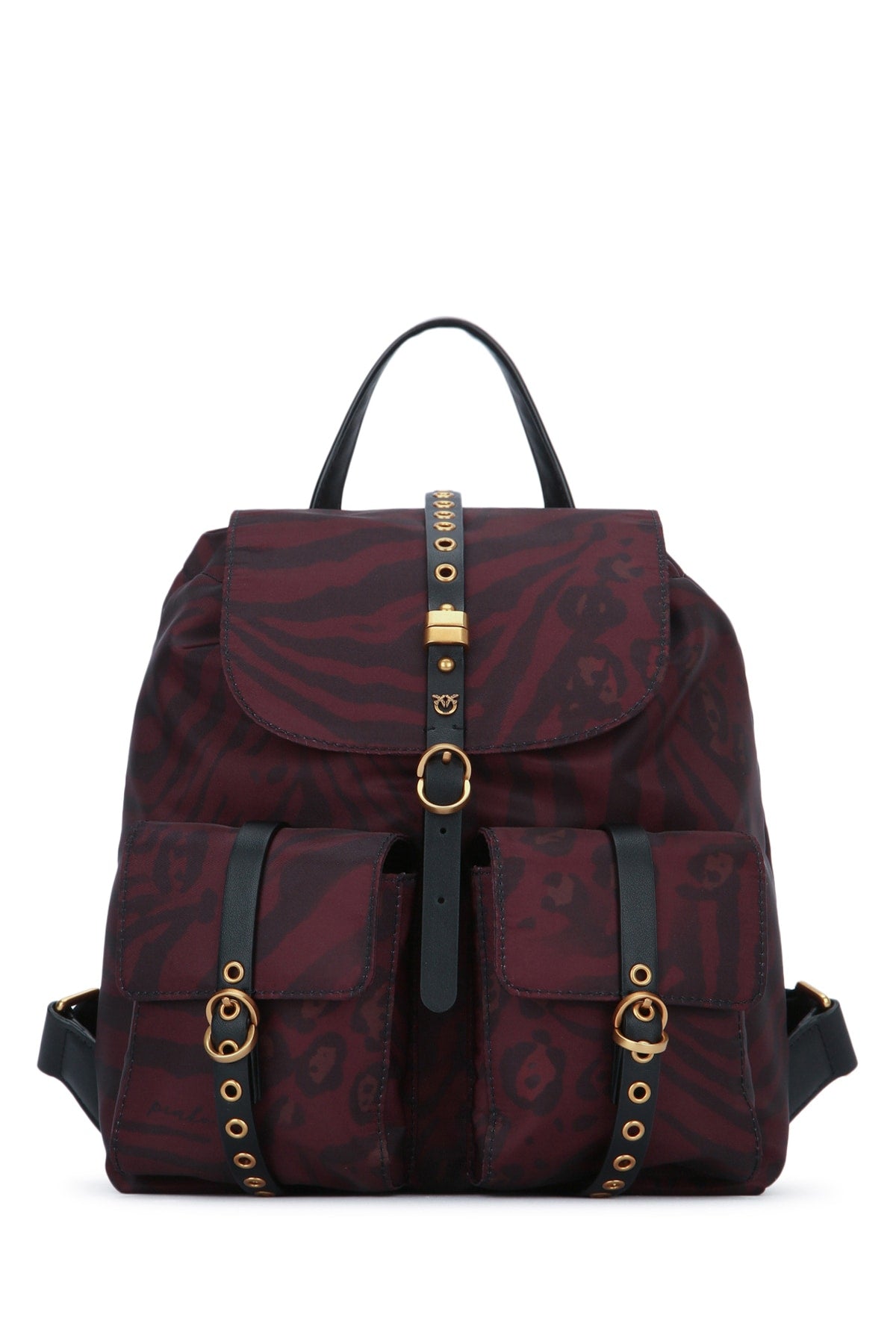 Pinko Classic Backpack — Burgundy