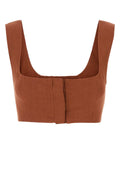 Le Kasha Jirja Crop Top — Orange
