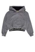 Off White Kids Logo Hoodie — Gray