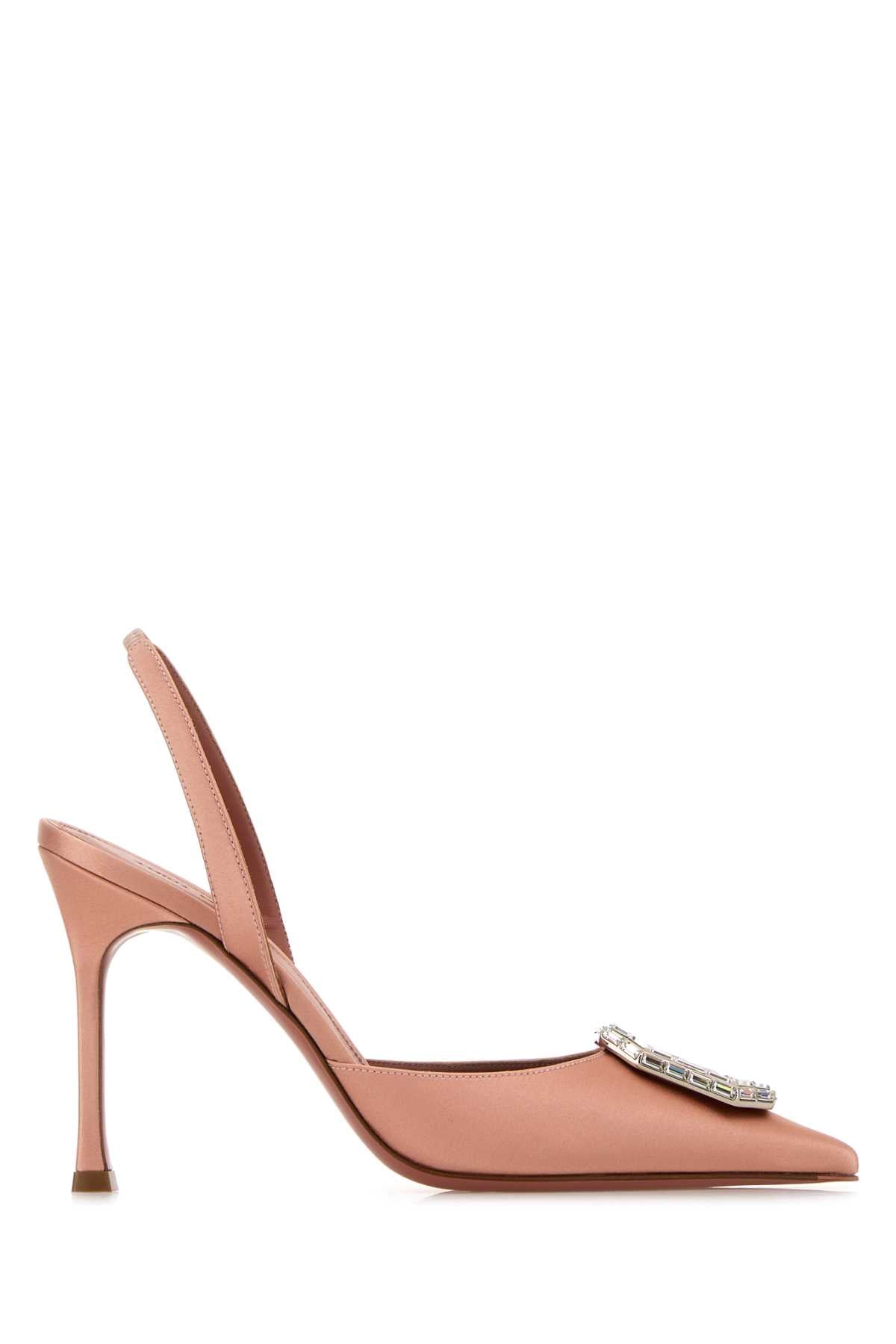 Amina Muaddi Camelia Sling Slingback Heel — Pink
