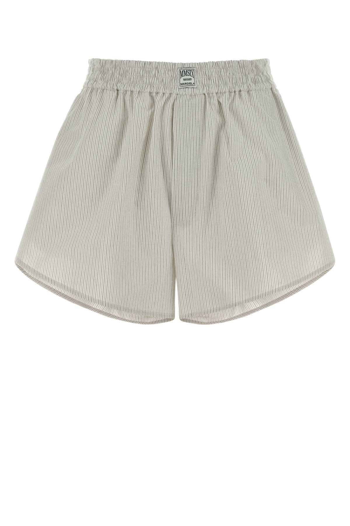 MM6 Maison Margiela Pockets Bermuda Shorts — White