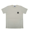 Stone Island Kids Cotton Logo-Patch T-Shirt — Beige