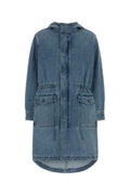 Michael By Michael Kors Denim Denim Coat — Azul