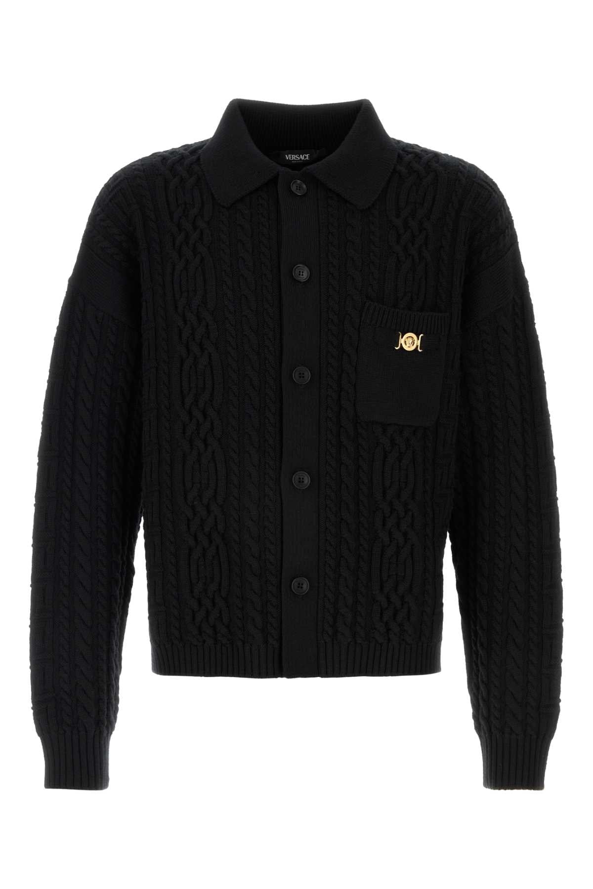 Versace Sweater Cardigan — Black