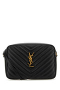 Saint Laurent Quilted Leather Crossbody Bag — Black