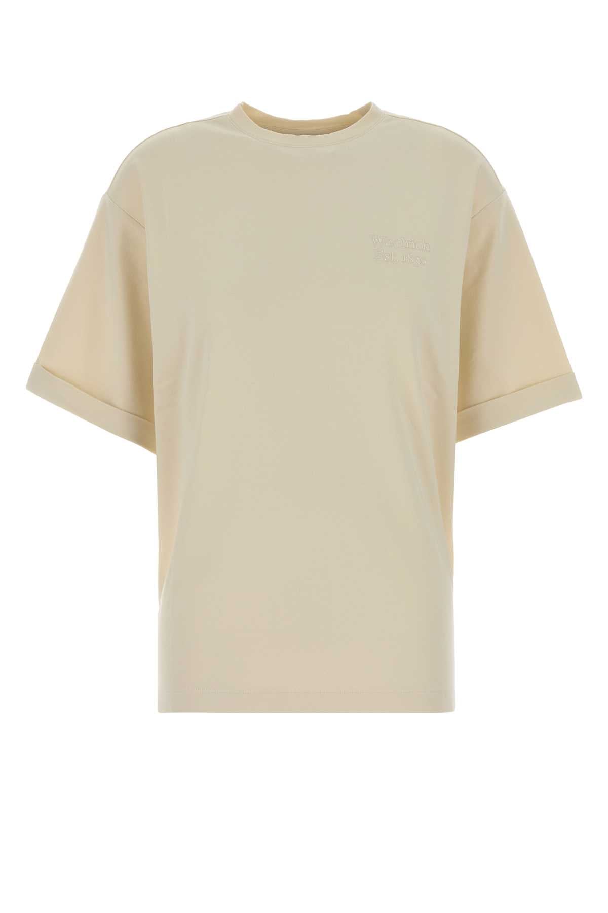 Woolrich Interlock T-Shirt — Beige