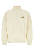 Carhartt Wip Half-Zip Cotton Blend Sweatshirt — Beige