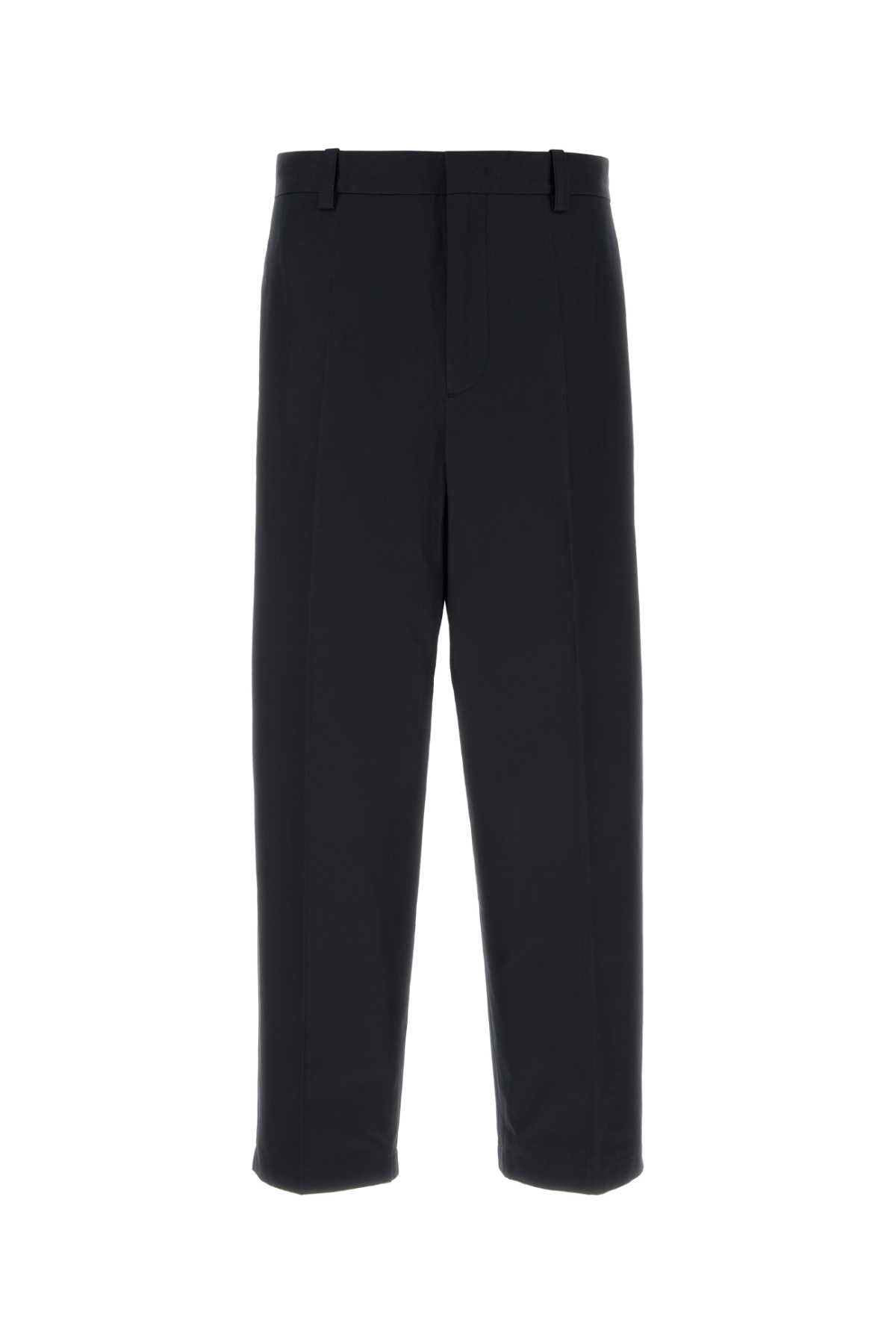 Jil Sander Cotton Trousers — Black