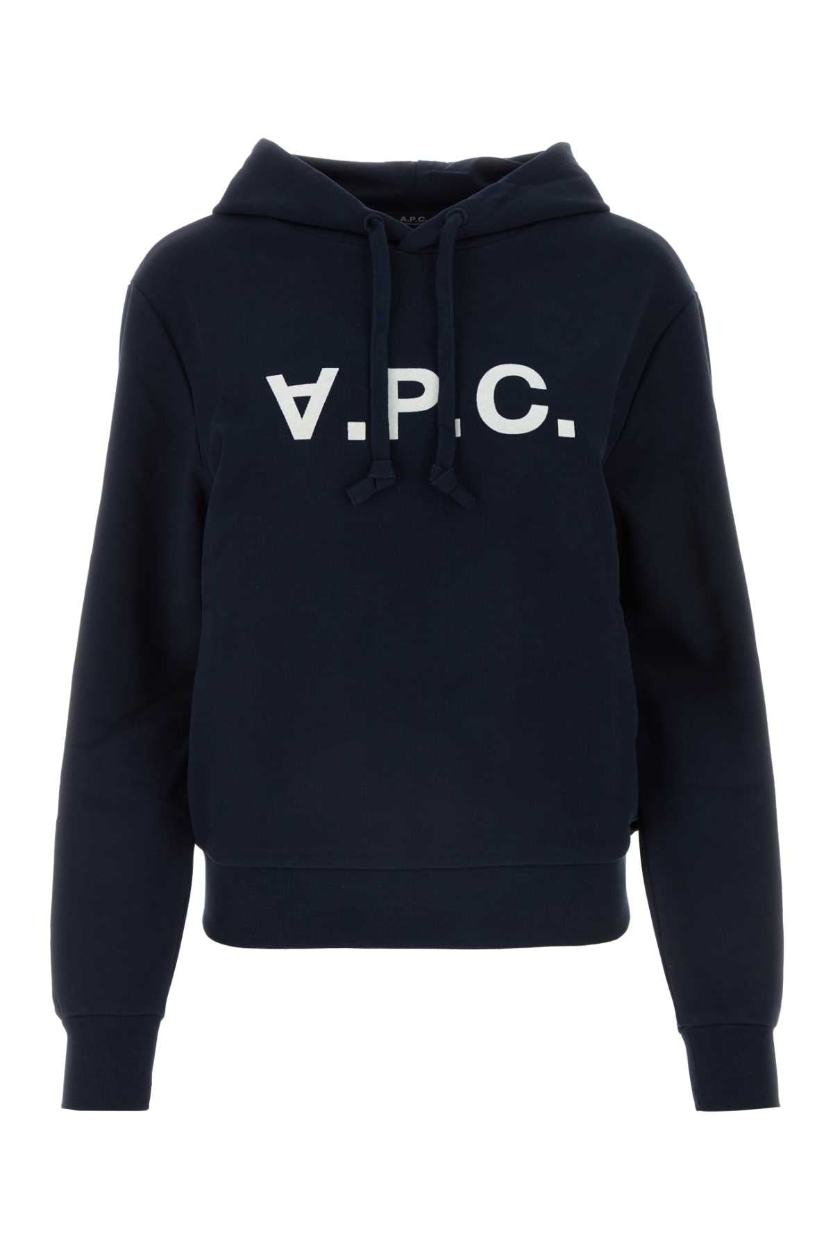 Sudadera con capucha estándar A.P.C. — Azul marino