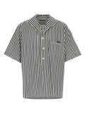 Dolce & Gabbana Striped Poplin Shirt — Navy
