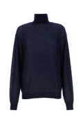 Prada Cashmere Turtleneck Sweater — Navy