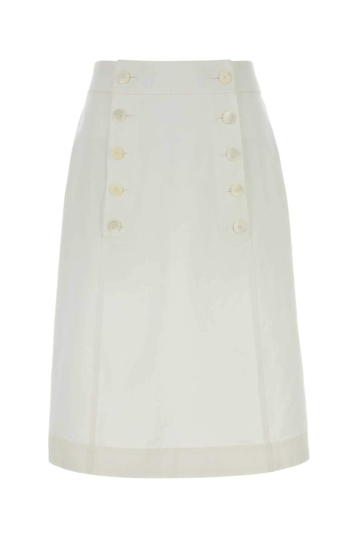 Prada Gonna Skirt — White