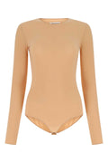 Maison Margiela Stretch Nylon Bodysuit — Beige