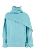 Bottega Veneta Suede Blouse — Blue
