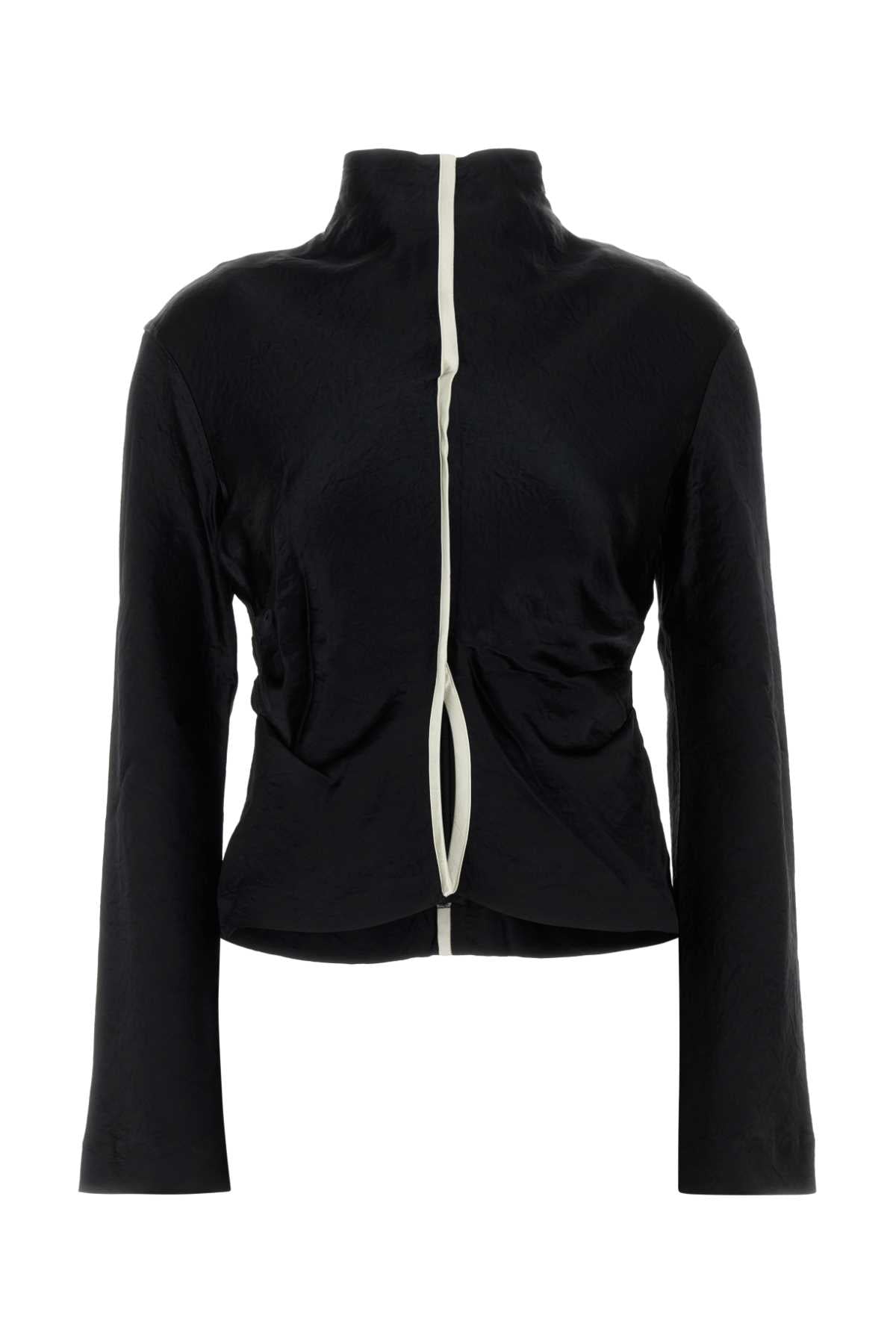 Nanushka Domini Blouse — Black