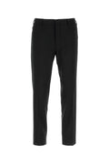 Prada Stretch Wool Trousers — Black