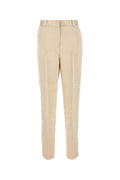 Toteme Satin Trousers — Beige