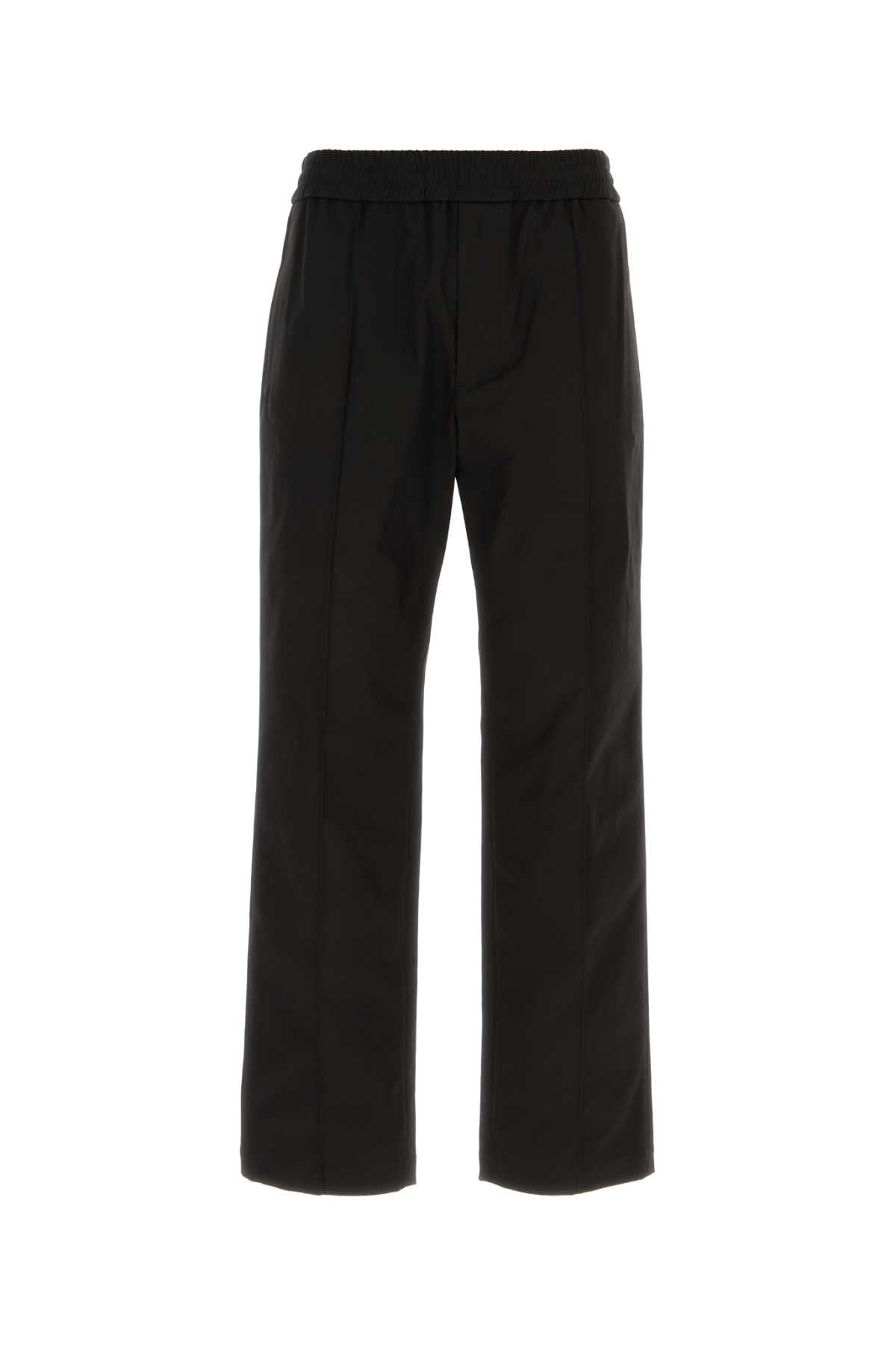 Valentino Garavani Stretch Cotton Trousers — Black