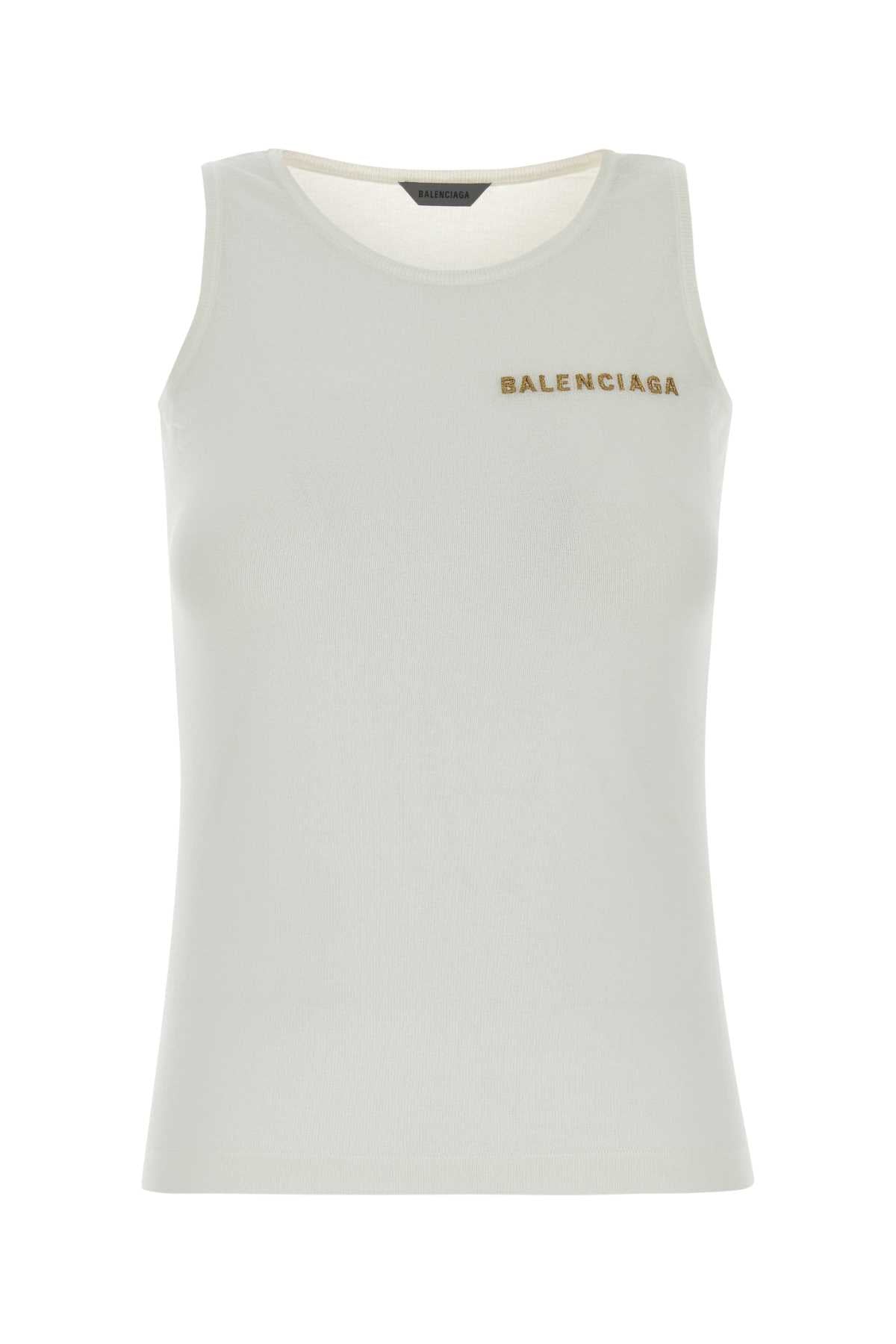 Balenciaga Tank Tank Top — White
