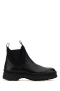 Prada Leather Chelsea Boot — Black