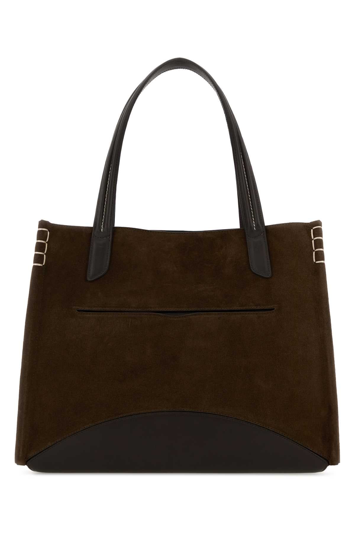 JW Anderson Loafer Cabas Tote Bag — Brown