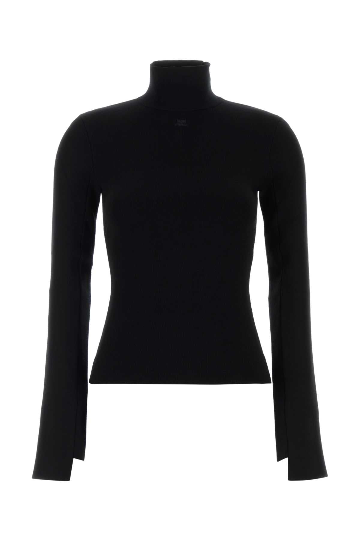 Courreges Mocknecksweater Sweater — Black