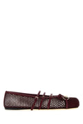 Gucci Mesh Flat — Burgundy