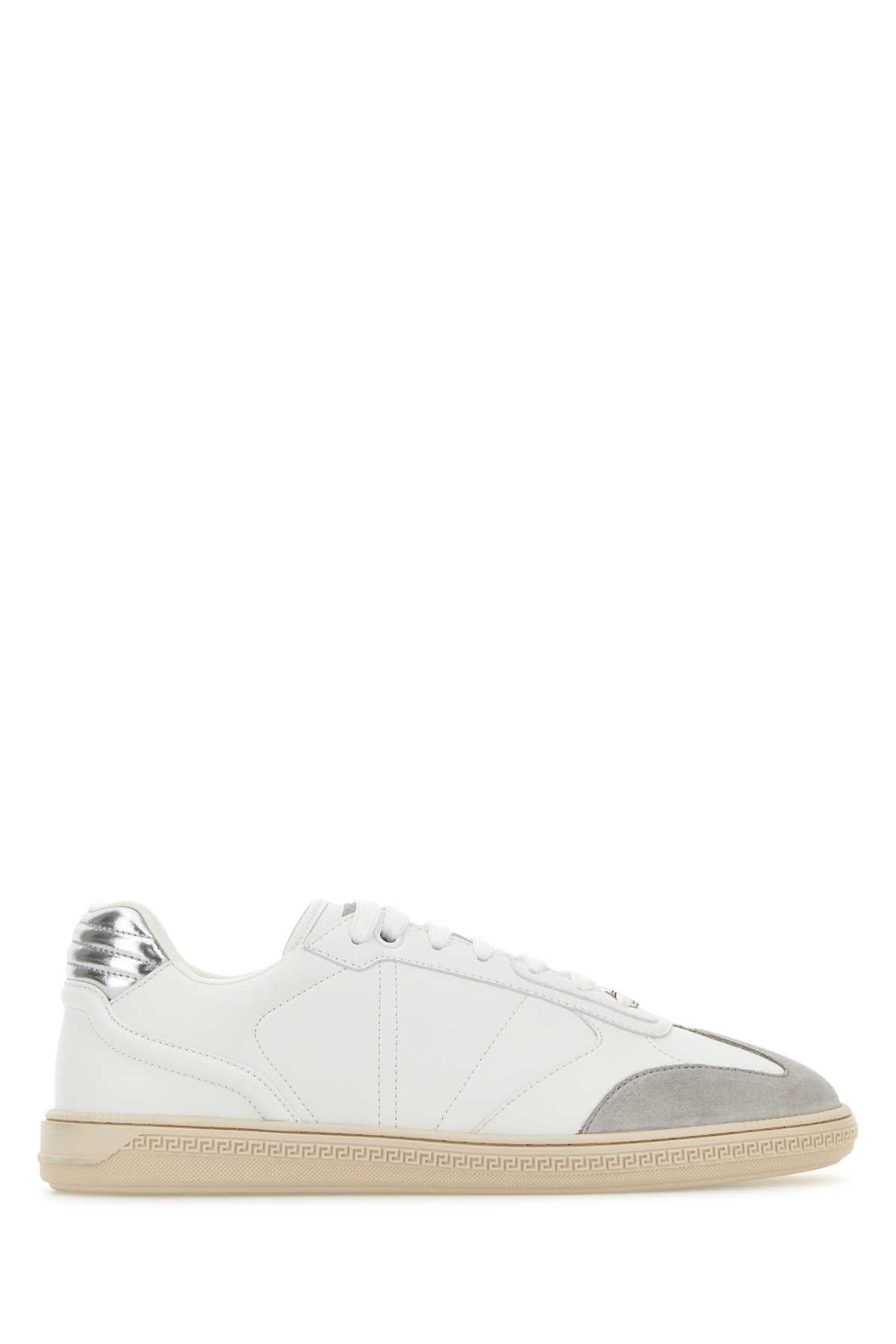 Versace Greca Court Sneaker — White
