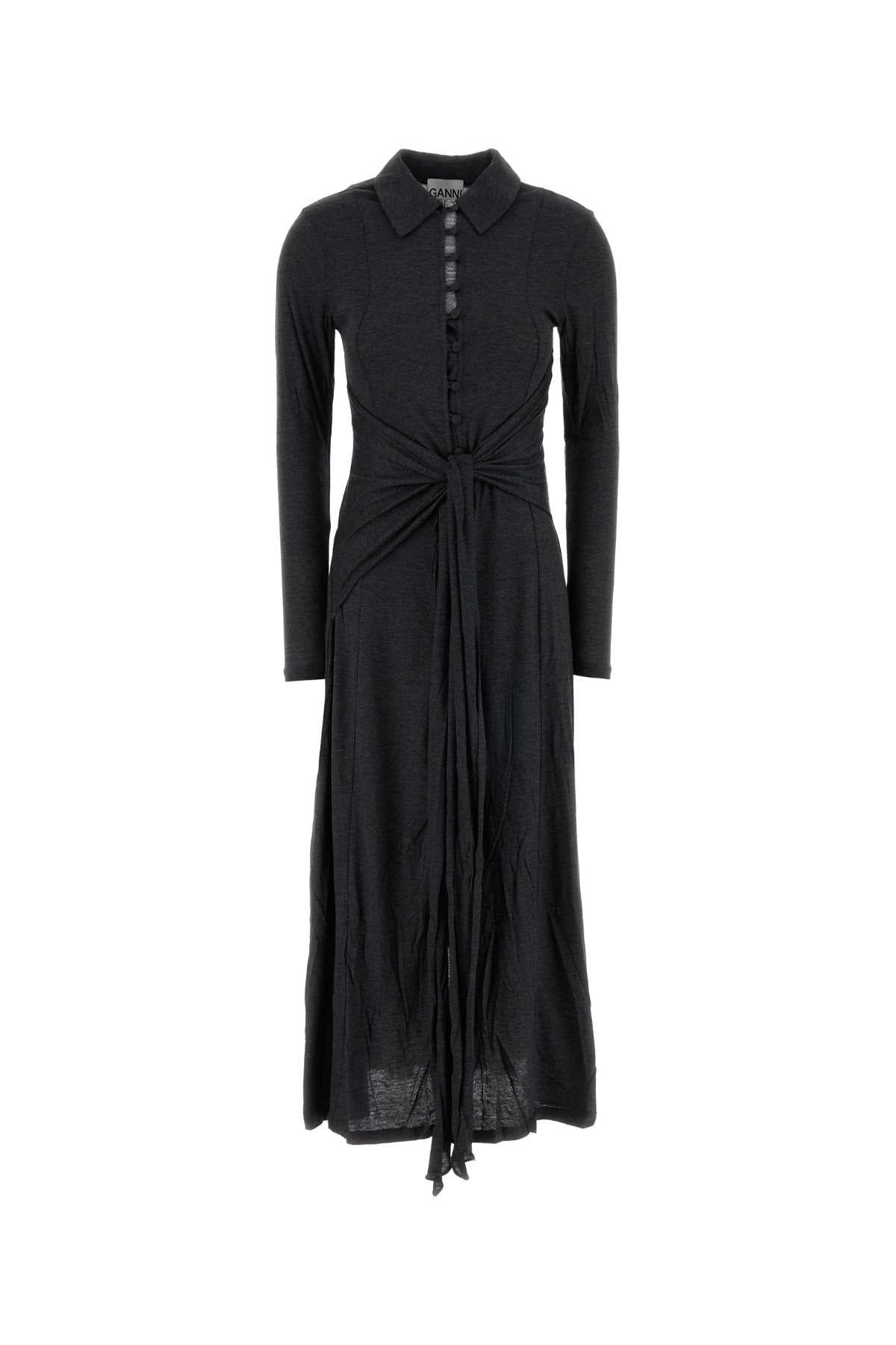 Ganni Jersey Dress — Gray