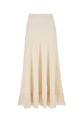 Bottega Veneta Maxi Skirt — White