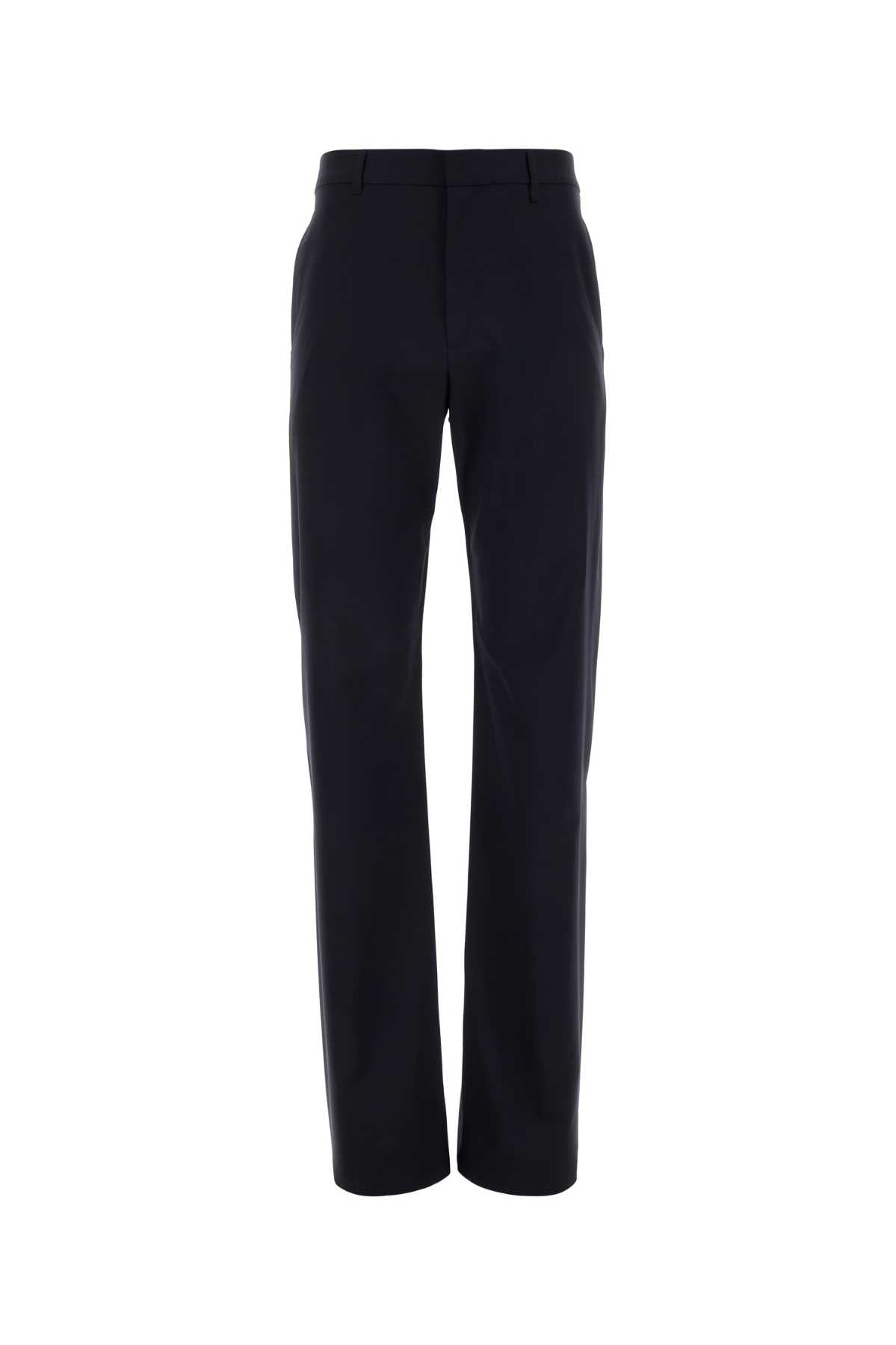 Givenchy Stretch Wool Blend Trousers — Navy