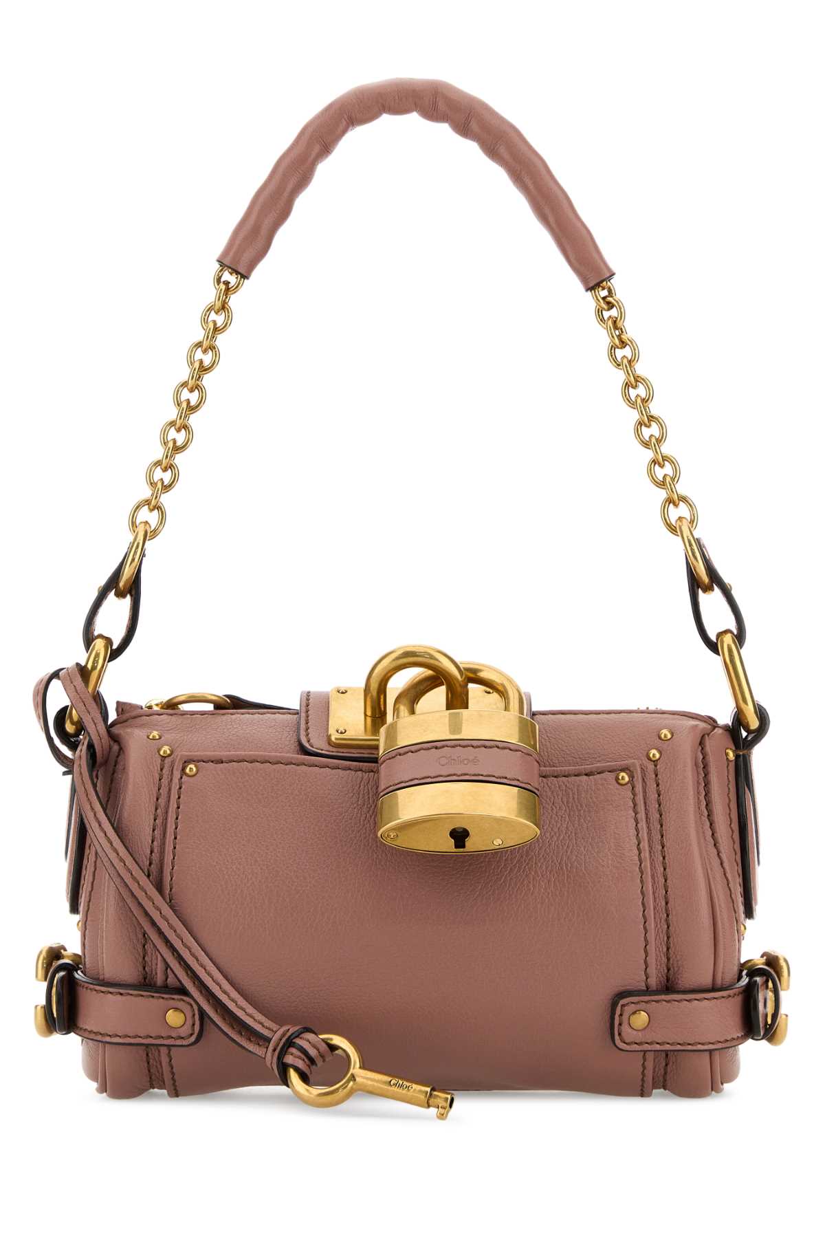 Bolso de hombro Chloé Paddington — Greige