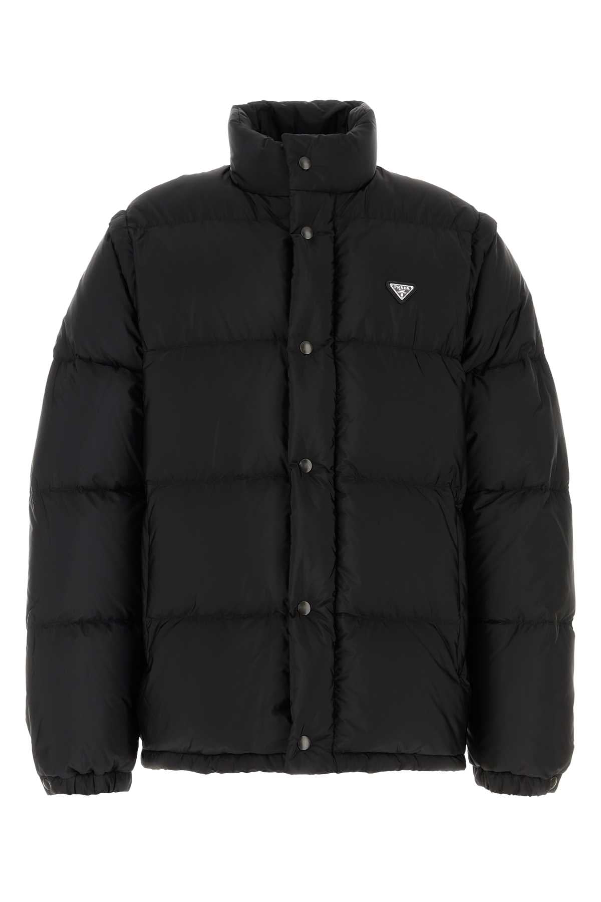 Prada Recycled Nylon Down Jacket — Black