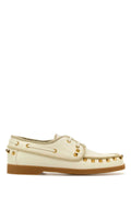 Valentino Garavani Boat Shoe Loafer — Ivory