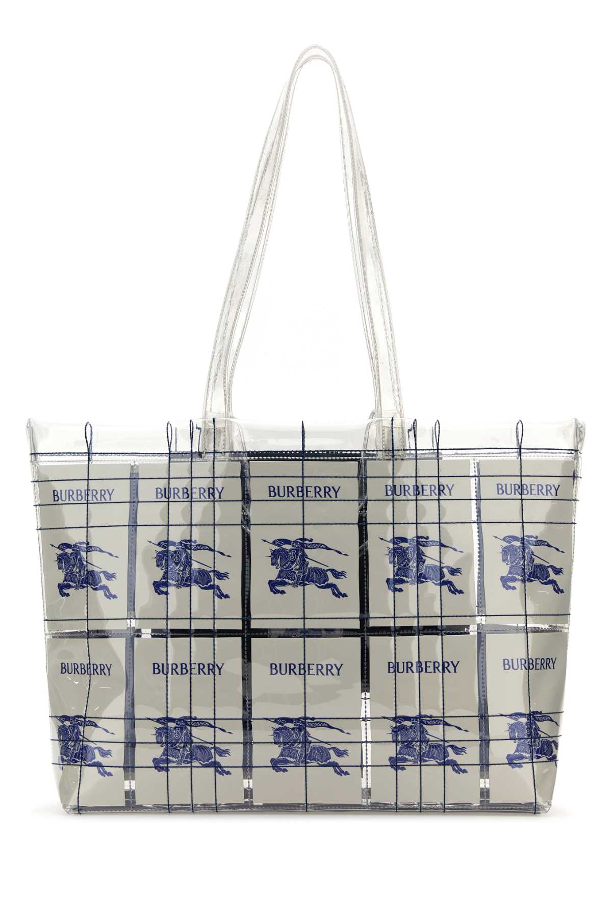 Burberry Embroidered PVC Tote Bag — Multicolor