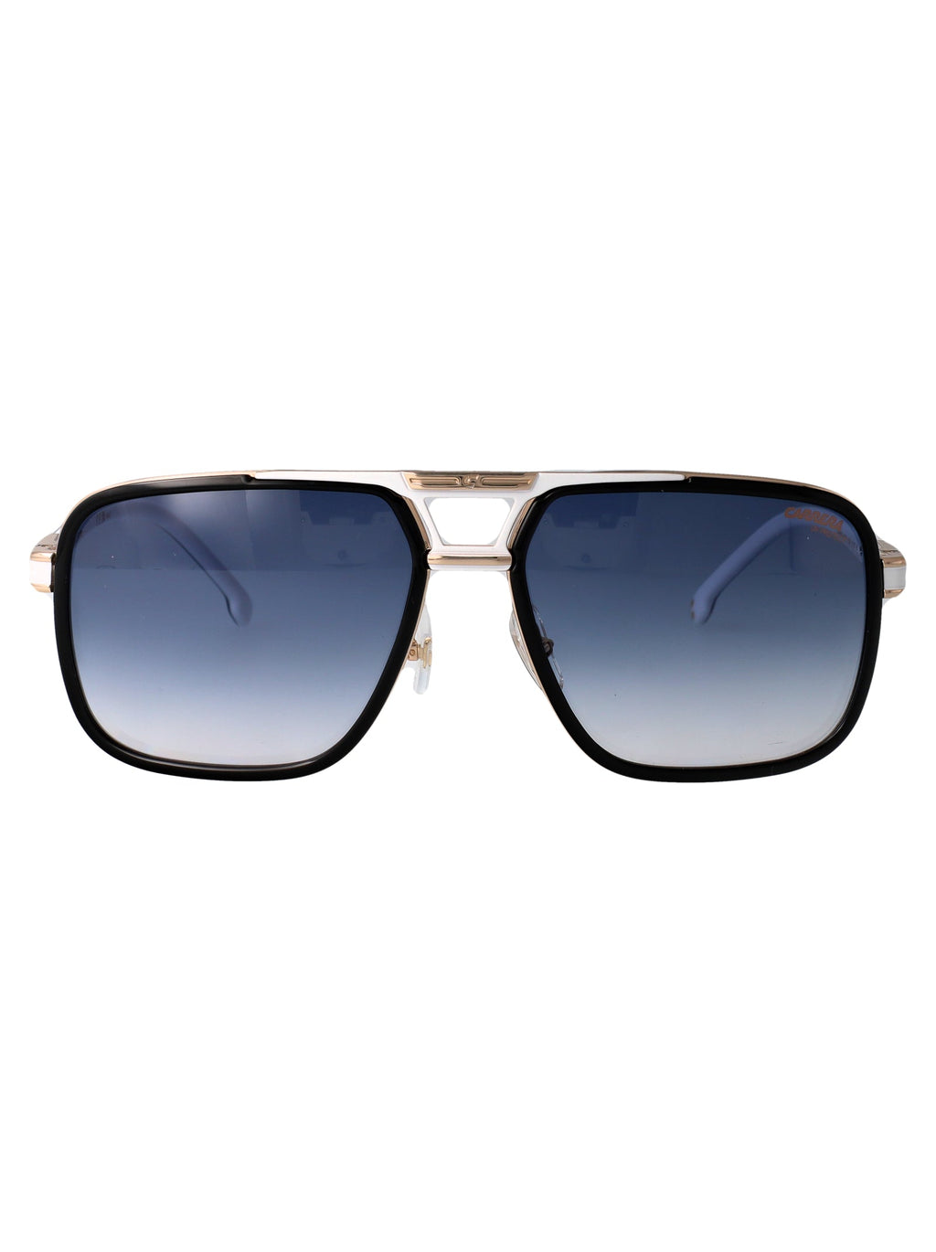 Black White Metal Sunglasses