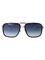 Black White Metal Sunglasses