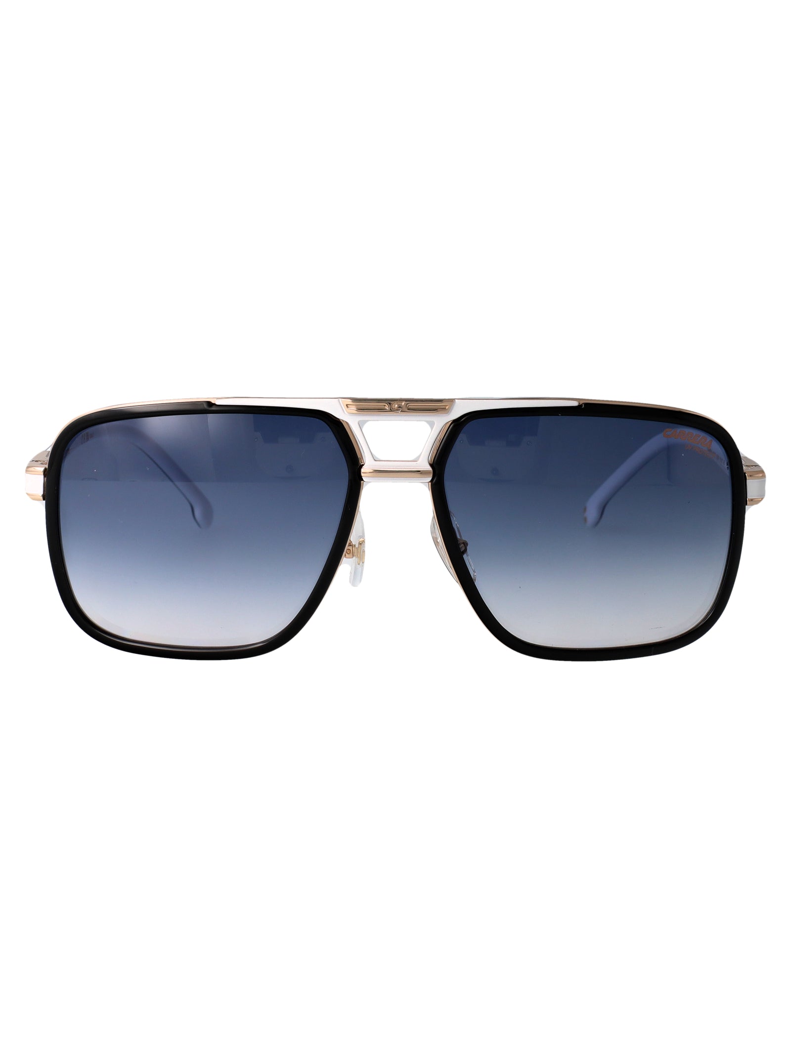 Black White Metal Sunglasses