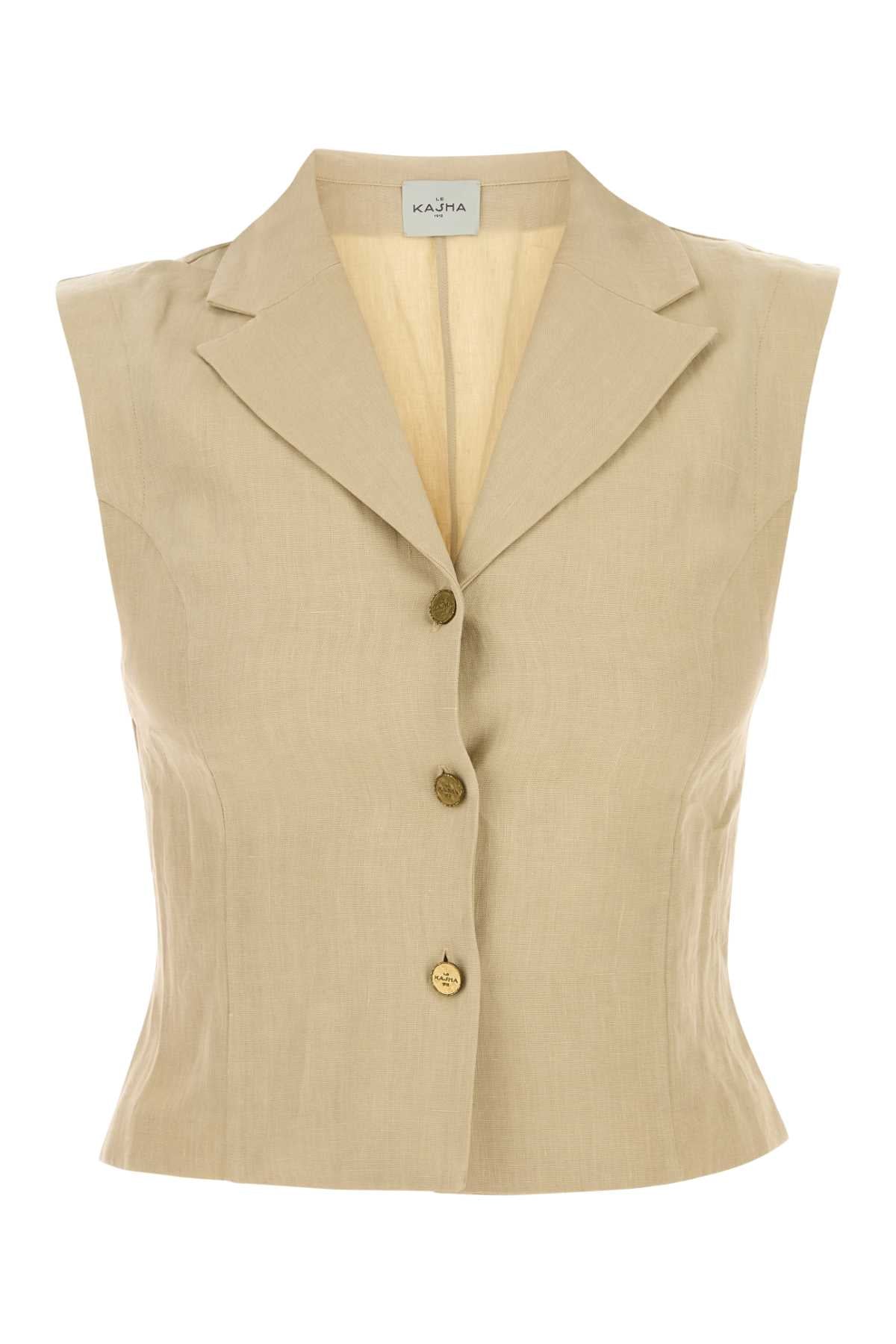 Le Kasha Vest — Beige