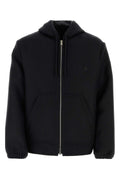Givenchy Wool Blend Hooded Sweatshirt — Black